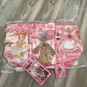 Peach Riot Anime Tote Bag + Figure new